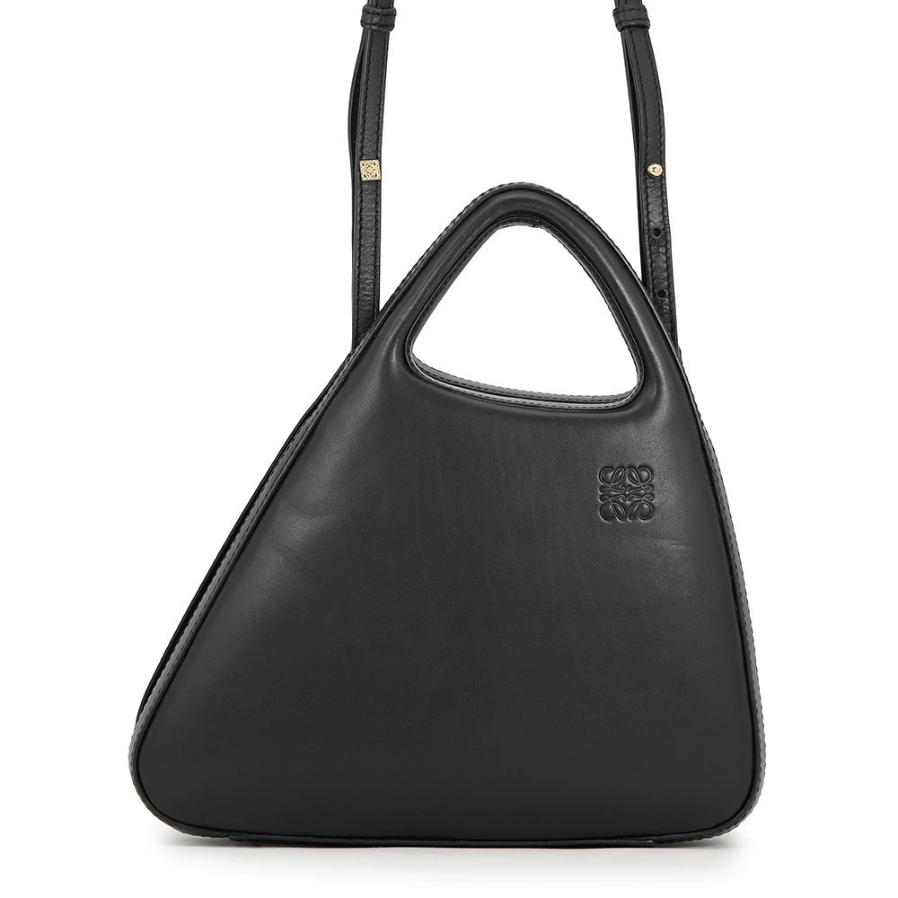 Loewe Architect Soft Calfskin 2Way Shoulder Bag Black